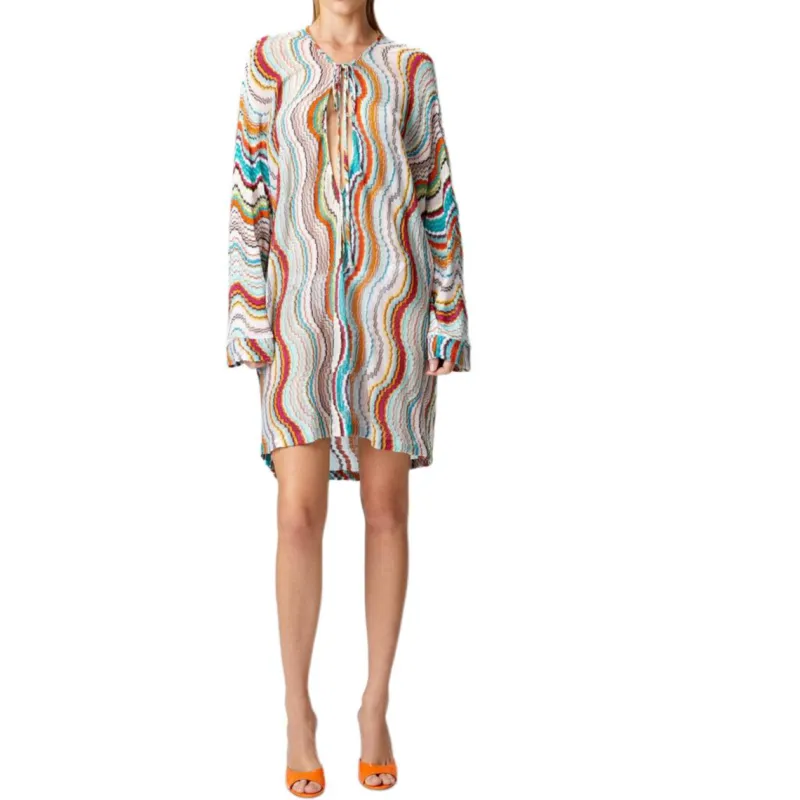 MISSONI Wave Lamé Beach Dress-1