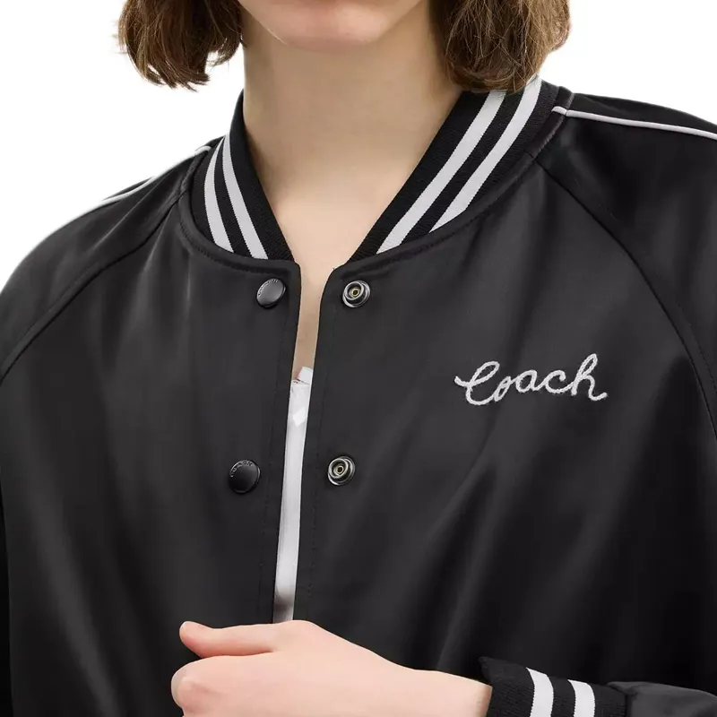 COACH Jackets & Coats Women's Black-4