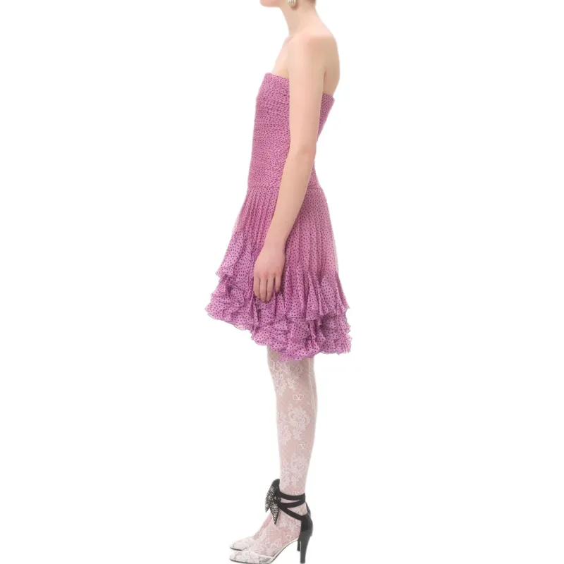 Valentino Sleeveless Dress Women's Rose Red-4