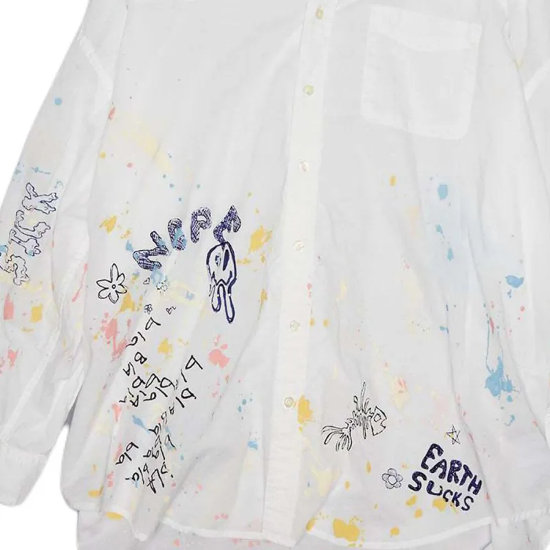 R13 Paint splatter Shirt-3