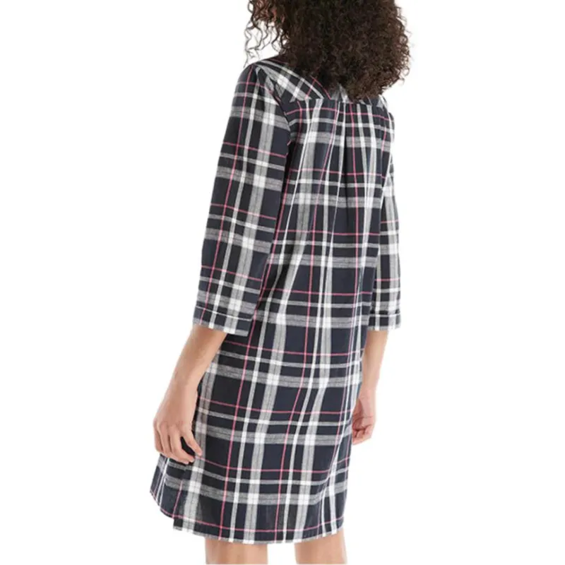 BARBOUR Long Sleeved Dress Women's Dark Blue-3