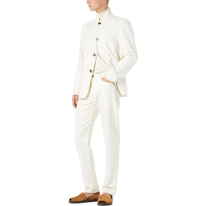 Loro Piana SS25 Casual Pants Men's White-4