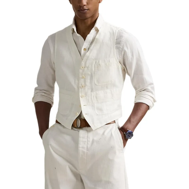 Polo Ralph Lauren Vest Men's White-3