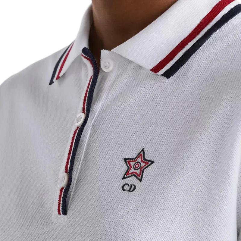 DIOR SS25 Polo Shirt Women's White-3
