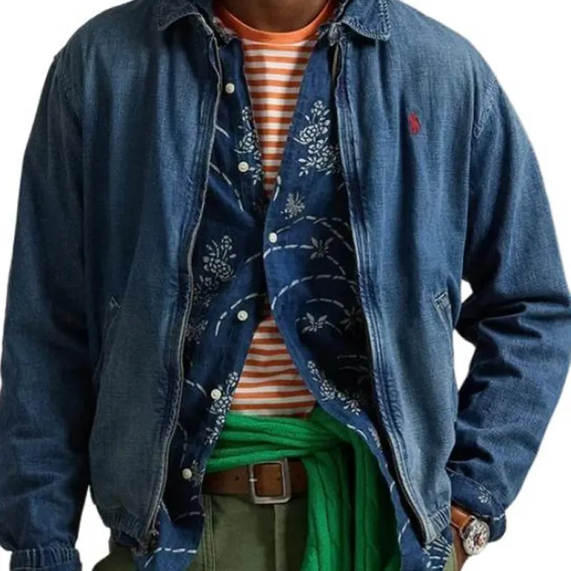 Polo Ralph Lauren Denim Jacket Men's Dark Blue-3