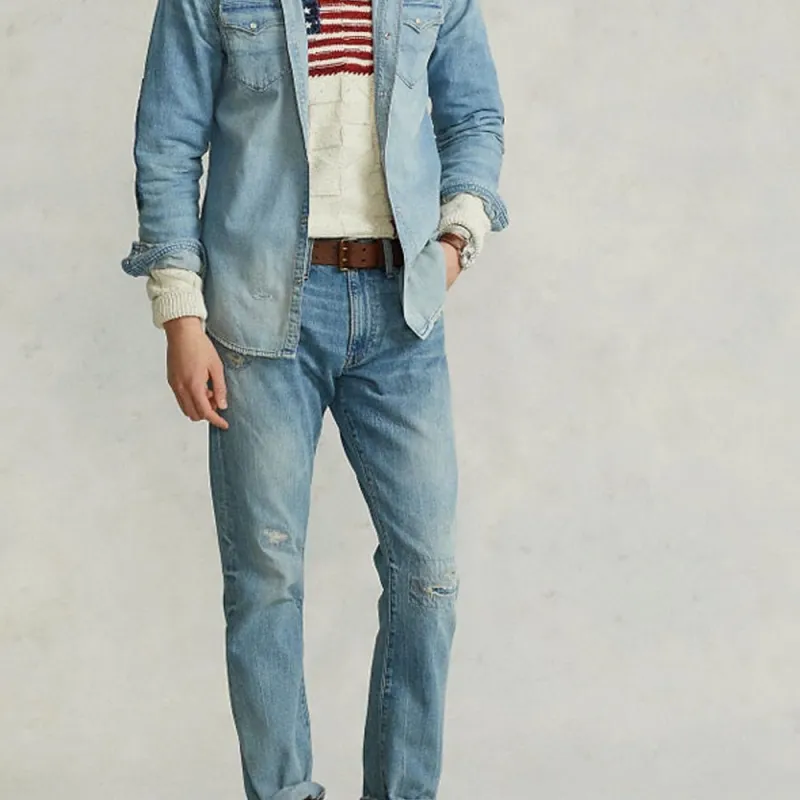 Polo Ralph Lauren FW22 Denim Jacket Men's Blue-4