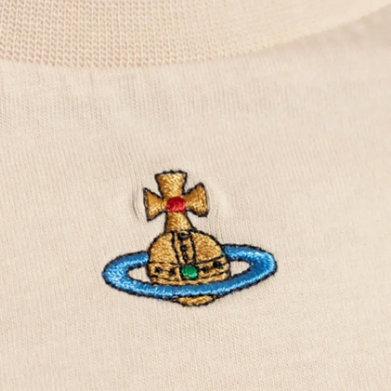 Vivienne Westwood Orb Logo Embroidered Crewneck T Shirt-1