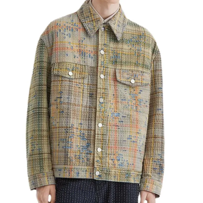 FENDI Patchwork Denim Jacket-3