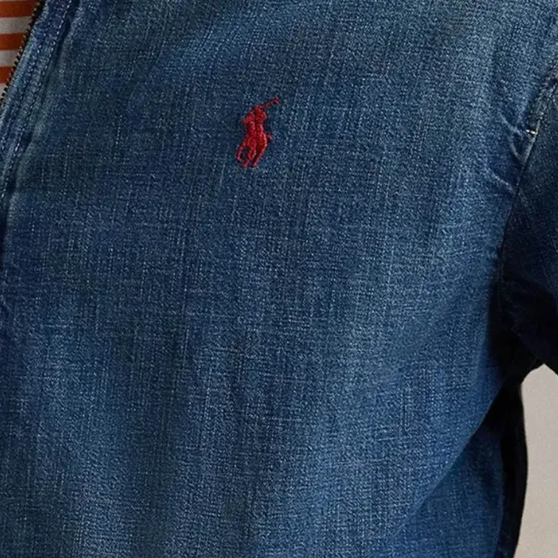 Polo Ralph Lauren Denim Jacket Men's Dark Blue-4