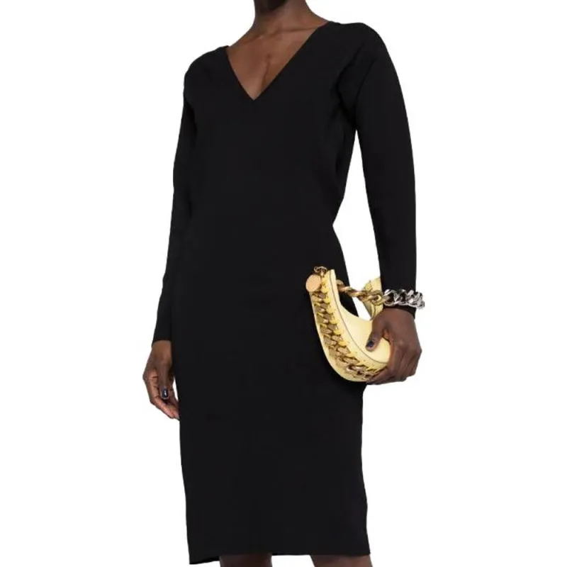 Stella McCartney Long Sleeved V Neck Knitted Dress-3