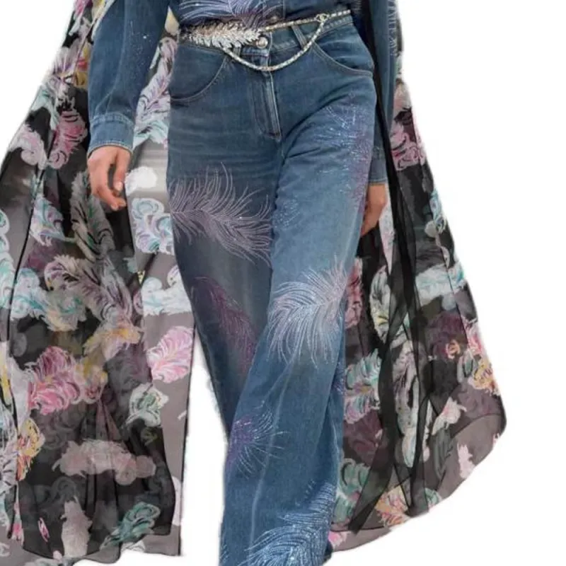 CHANEL 25S Spring Summer Collection Jeans Women's Blue-4