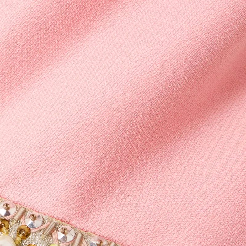 Valentino Short Sleeved Dress Women's Pink-4