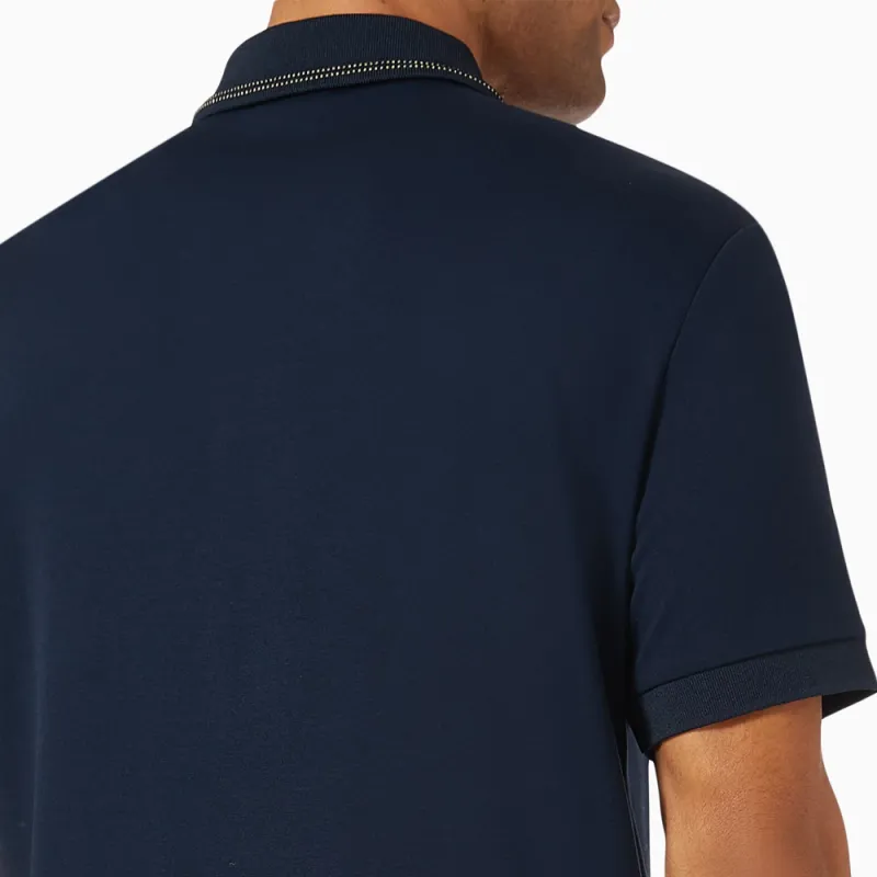EMPORIO ARMANI SS25 Polo Shirt Slim Fit Men's Blue-4