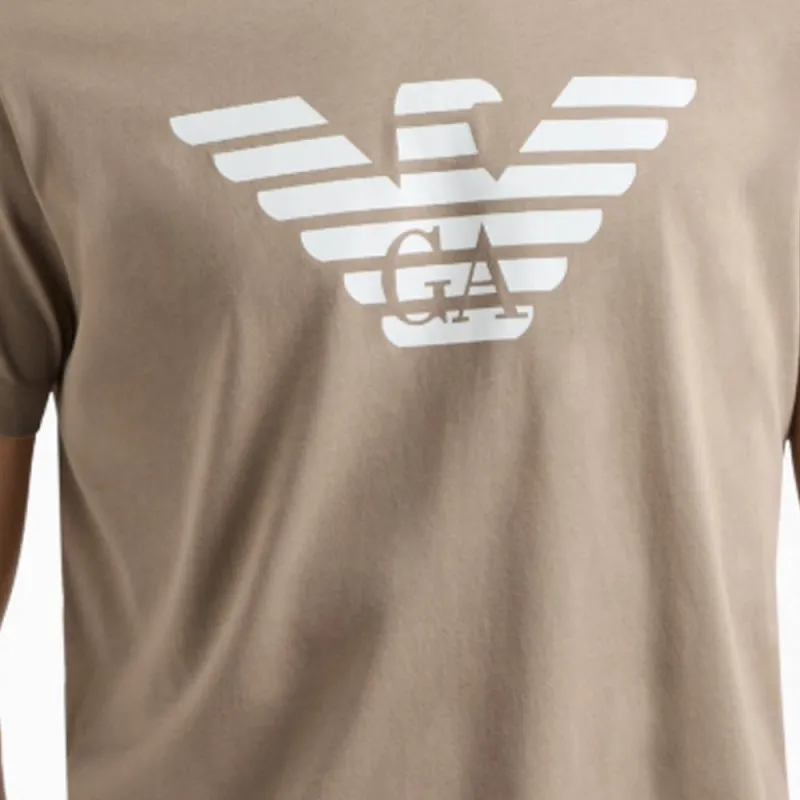 EMPORIO ARMANI Pima jersey T shirt With Logo Print-4