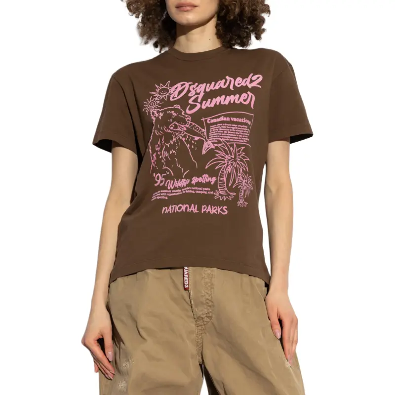 DSQUARED 2 Summer Canadian Crewneck T Shirt-1