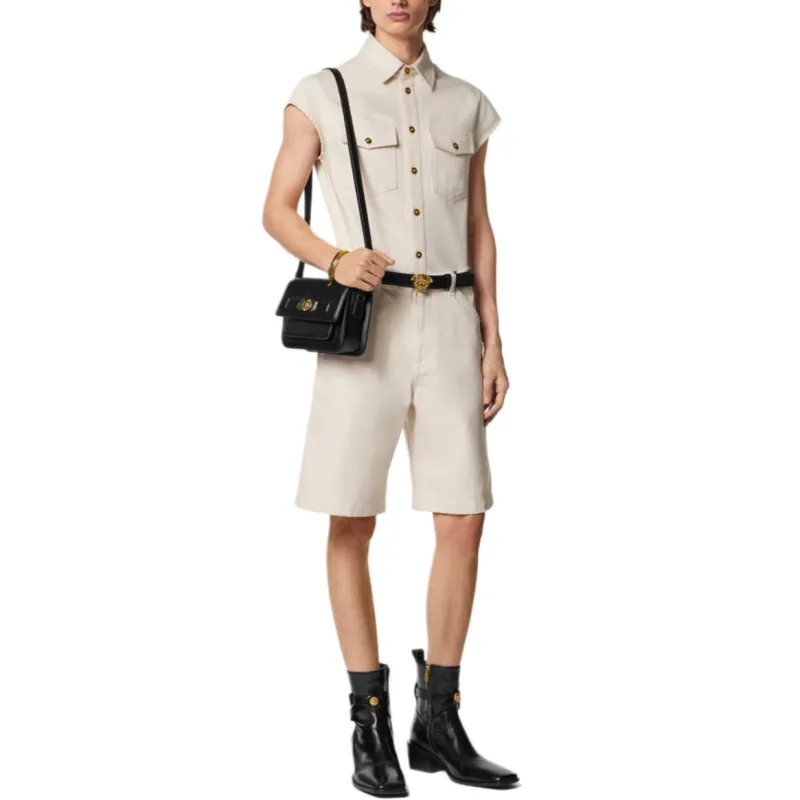 VERSACE Medusa Biggie Denim Cargo Shorts-3