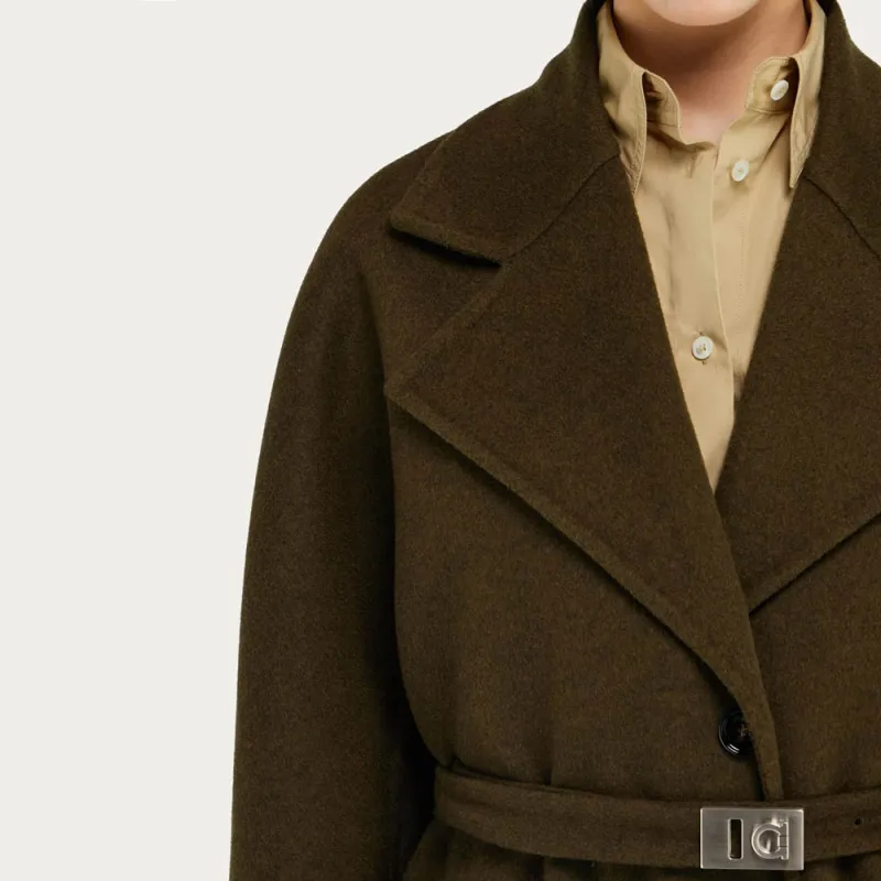 Ferragamo Single Breasted Belted Coat-4