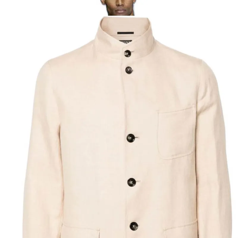 Ermenegildo Zegna Linen blend Shirt Jacket-4