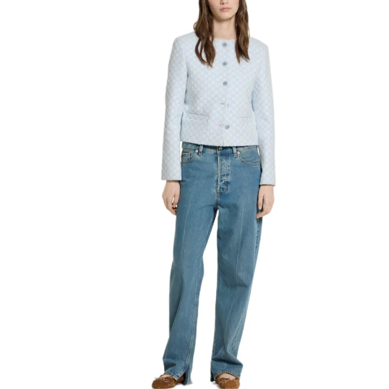 GUCCI FW25 Jackets & Coats Women's Light Blue-1