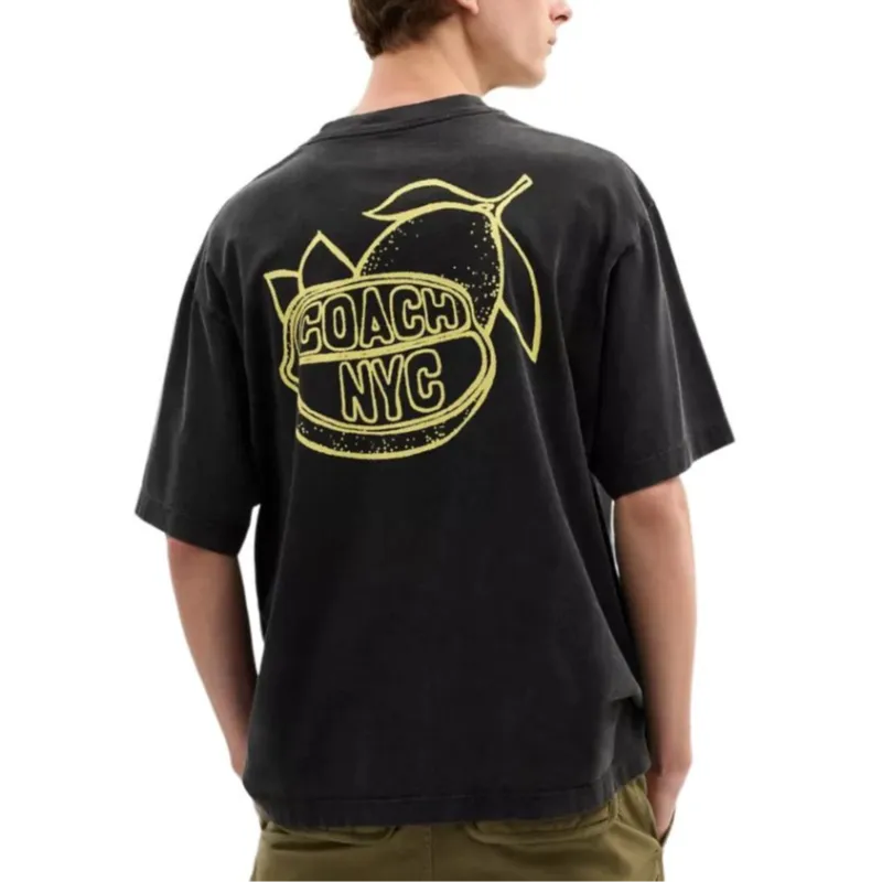 COACH T Shirts Men Black-2