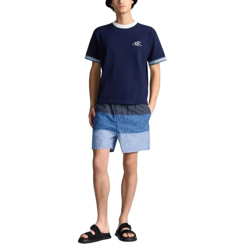 DIOR T Shirts Men Blue-2