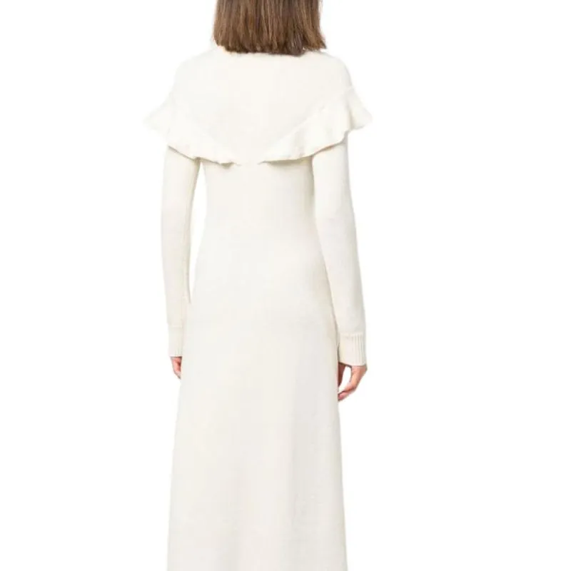 Chloé Long-Sleeved Dresses Women's White-4