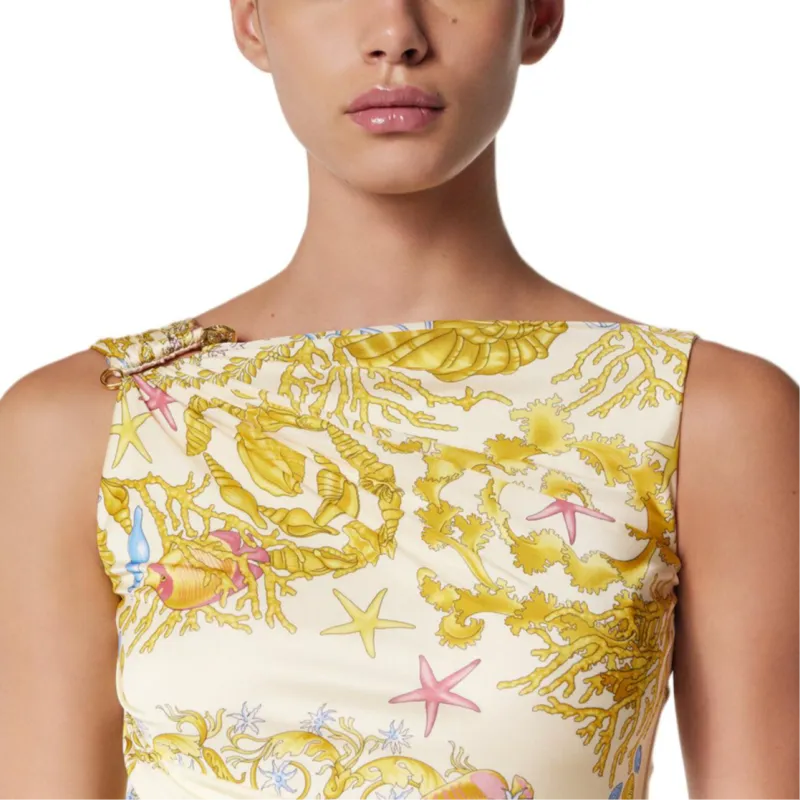 VERSACE Underwater Barocco Mini Dress-4