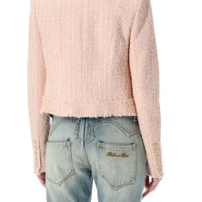 BALMAIN Jackets Coats Women's Pink-3