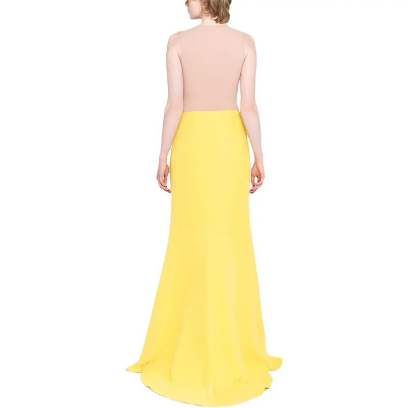Valentino Casual Long Skirt Women's Yellow-1