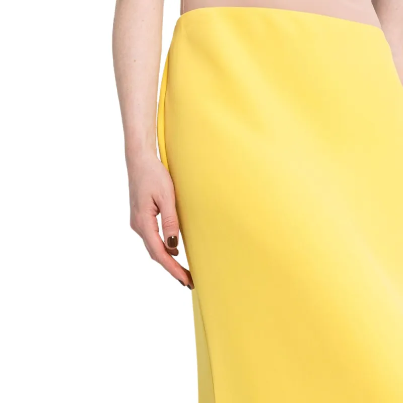 Valentino Casual Long Skirt Women's Yellow-3