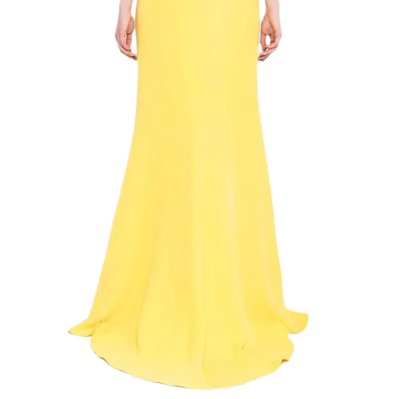 Valentino Casual Long Skirt Women's Yellow-4