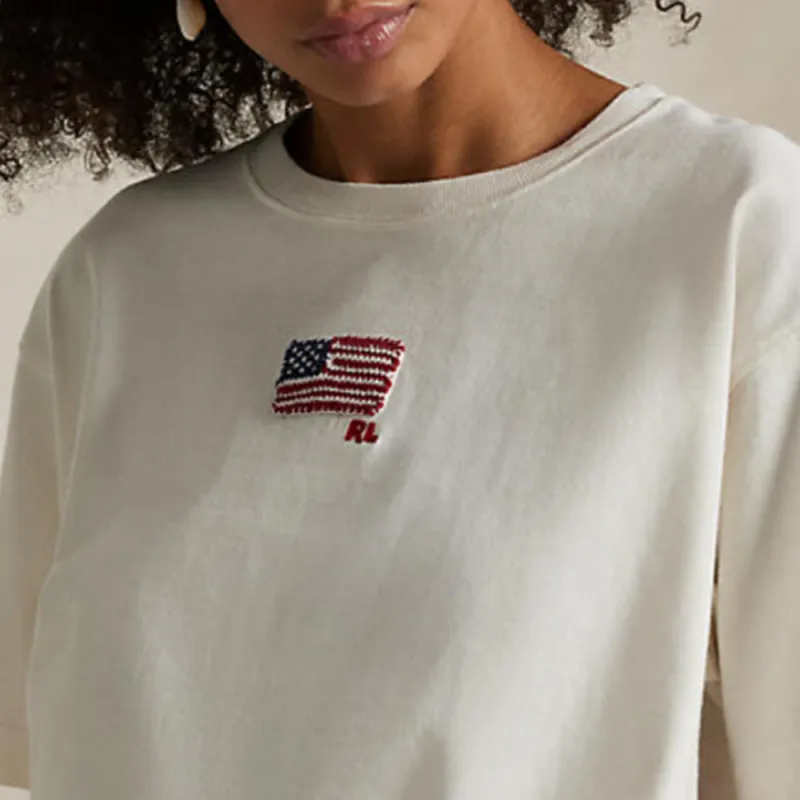 Polo Ralph Lauren Flag embroidered T shirt-4