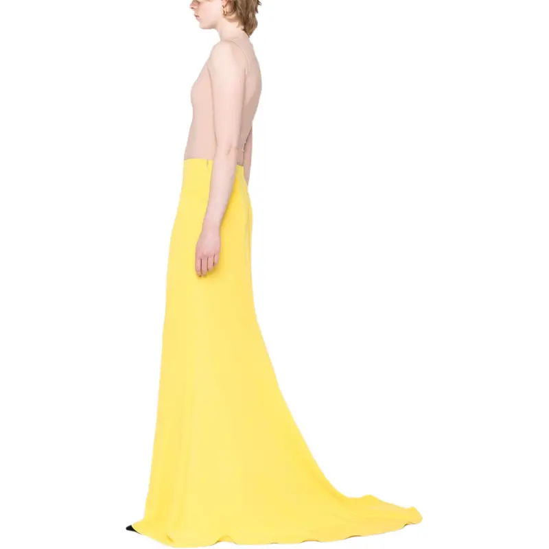 Valentino Casual Long Skirt Women's Yellow-2