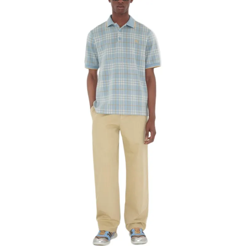 Burberry SS25 Polo Shirt Men's Light Blue-1