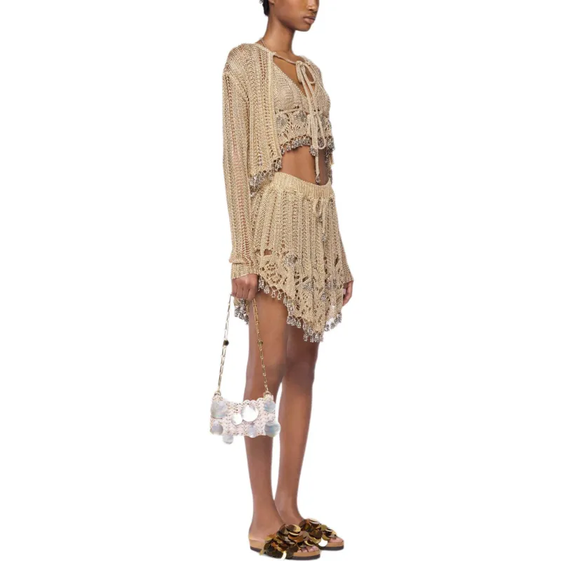Paco Rabanne Crochet knit Cardigan-4