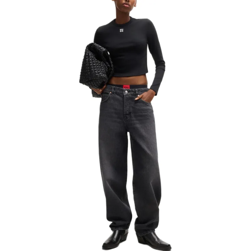HUGO BOSS Regular T Shirt Women's Black-4