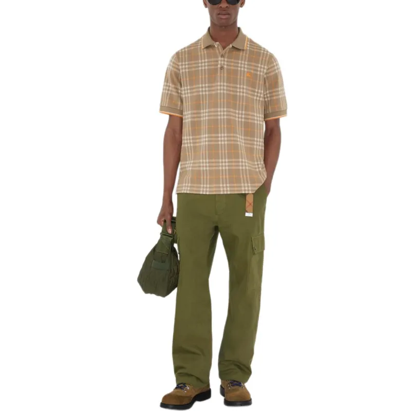 Burberry SS25 Polo Shirt Men's Orange-1