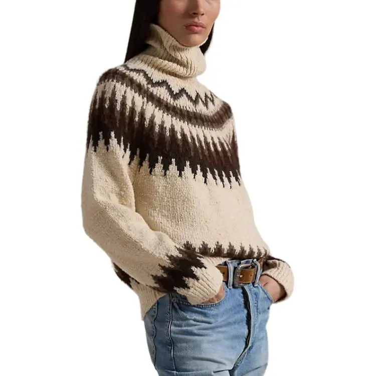 Polo Ralph Lauren Fair-Isle Roll-Neck Knitted Jumper-3