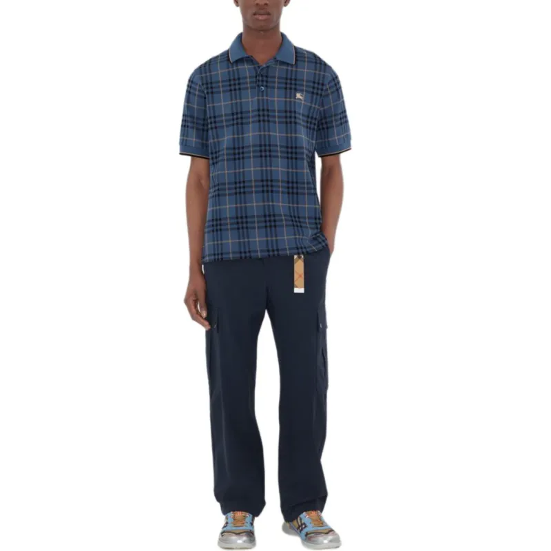 Burberry SS25 Polo Shirt Men's Blue-1