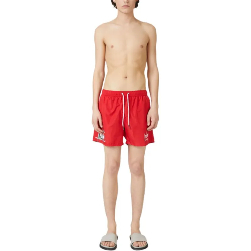 Iceberg Swimming Shorts Men's Red-1