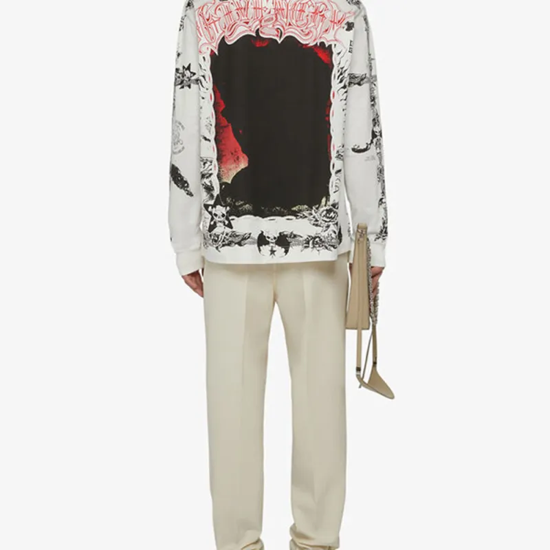 Givenchy Tattoo print Crew neck Sweatshirt-4