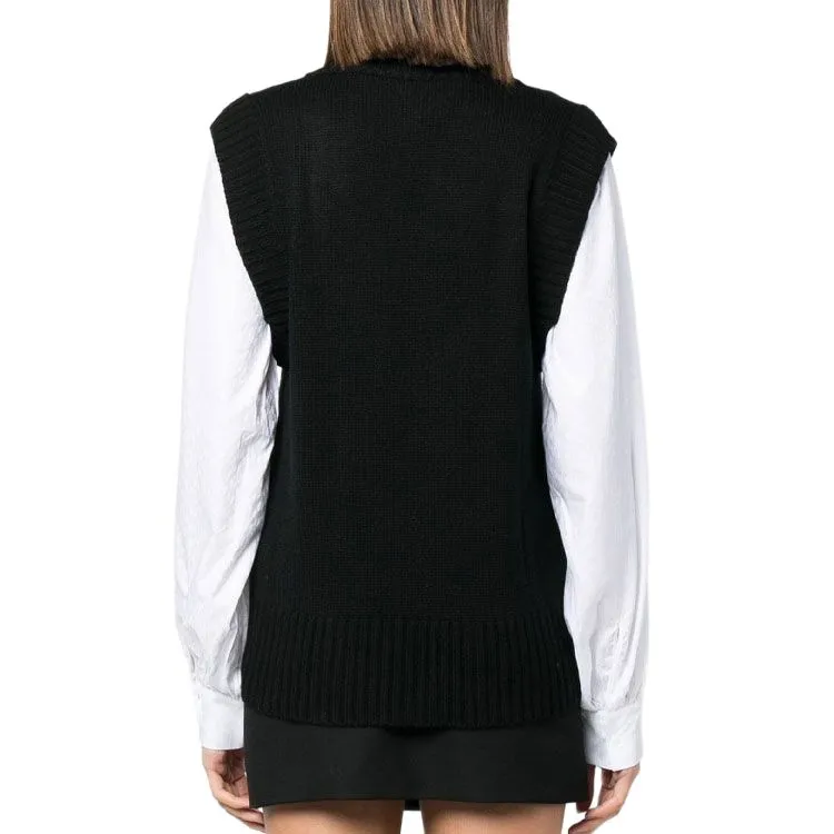 KARL LAGERFELD FW22 Sweater Women's Black White-1