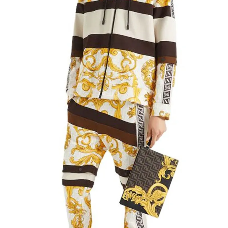 FENDI x VERSACE Collaboration SS22 Sweatpants Men's Multicolor-3