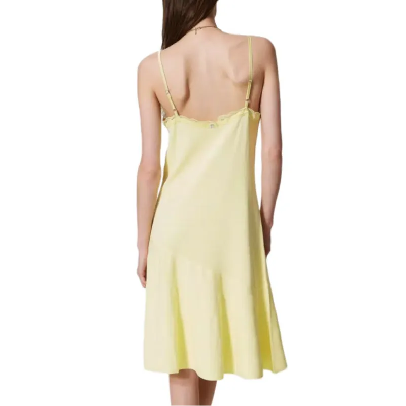 Twinset Lace trim Slip Dress-3