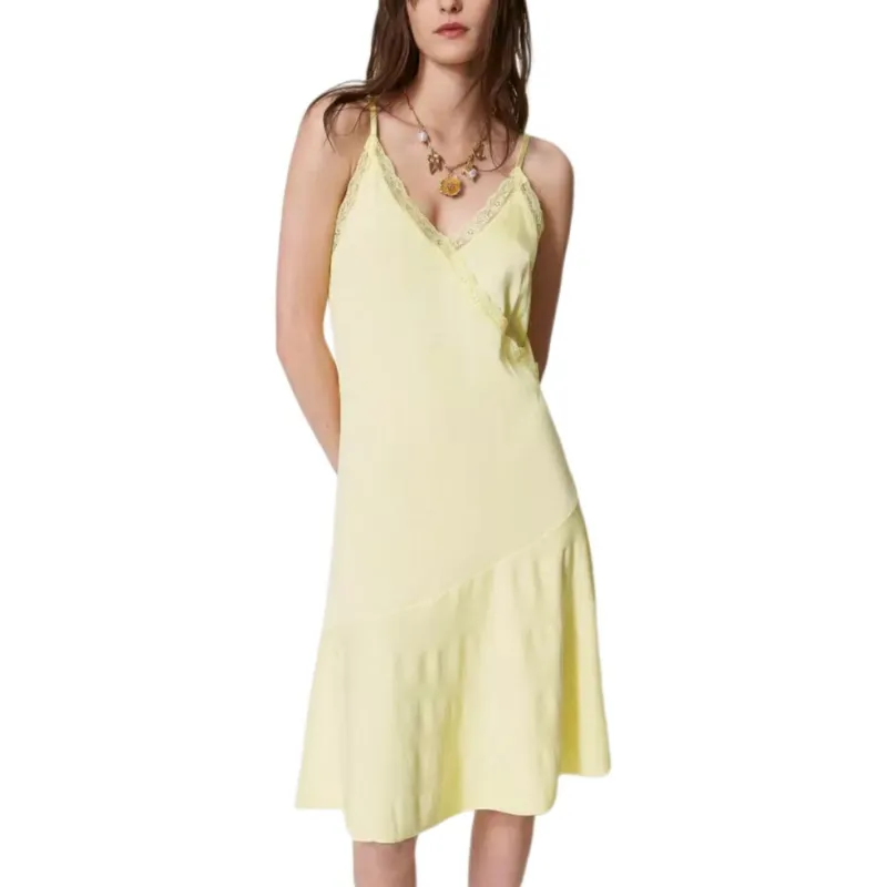 Twinset Lace trim Slip Dress-1