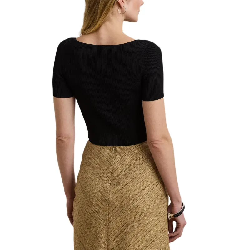 LAUREN RALPH LAUREN T Shirt Women's Black-4