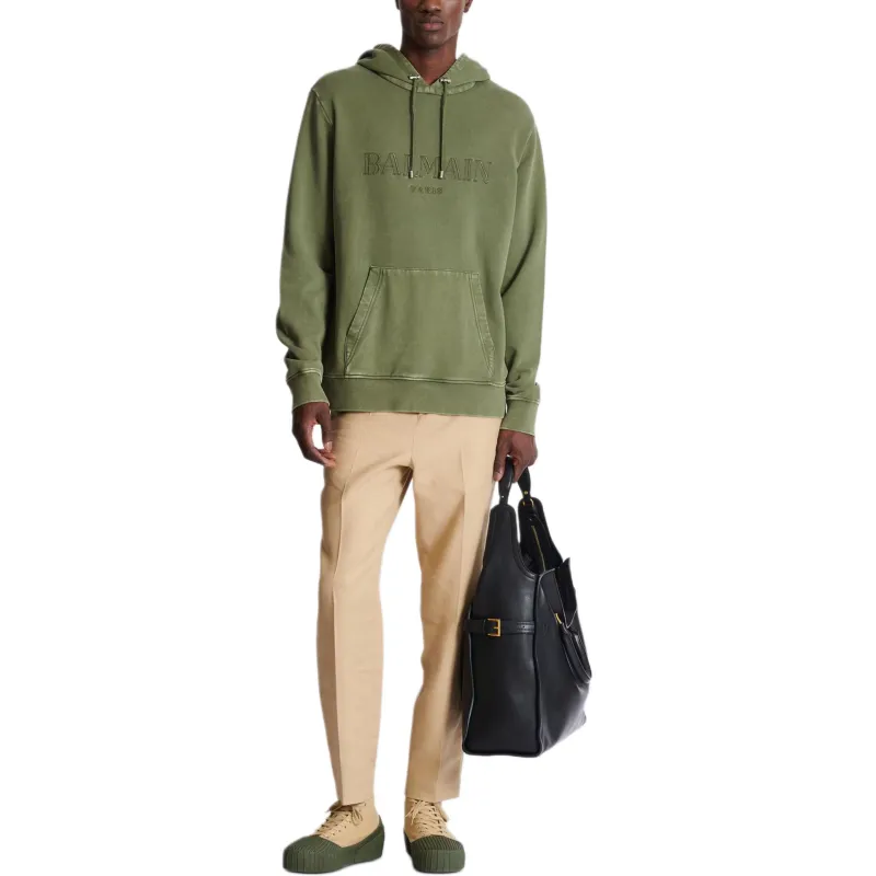 BALMAIN Sweatshirts Men Green-2