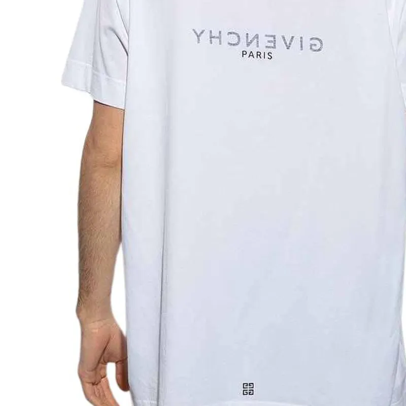 Givenchy T Shirts Men White-5