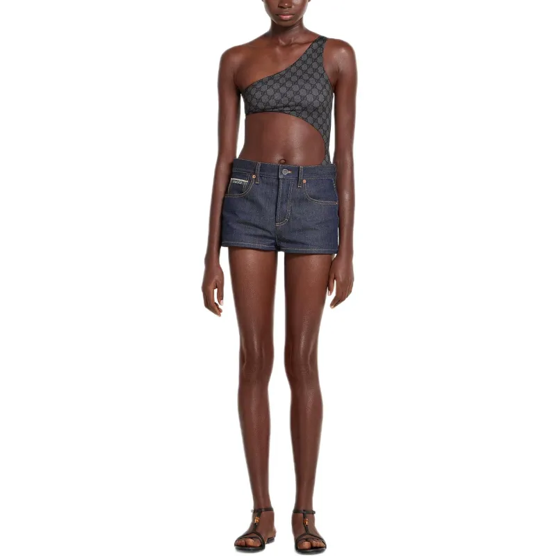 GUCCI FW25 One piece Swimsuit Women's Black-3