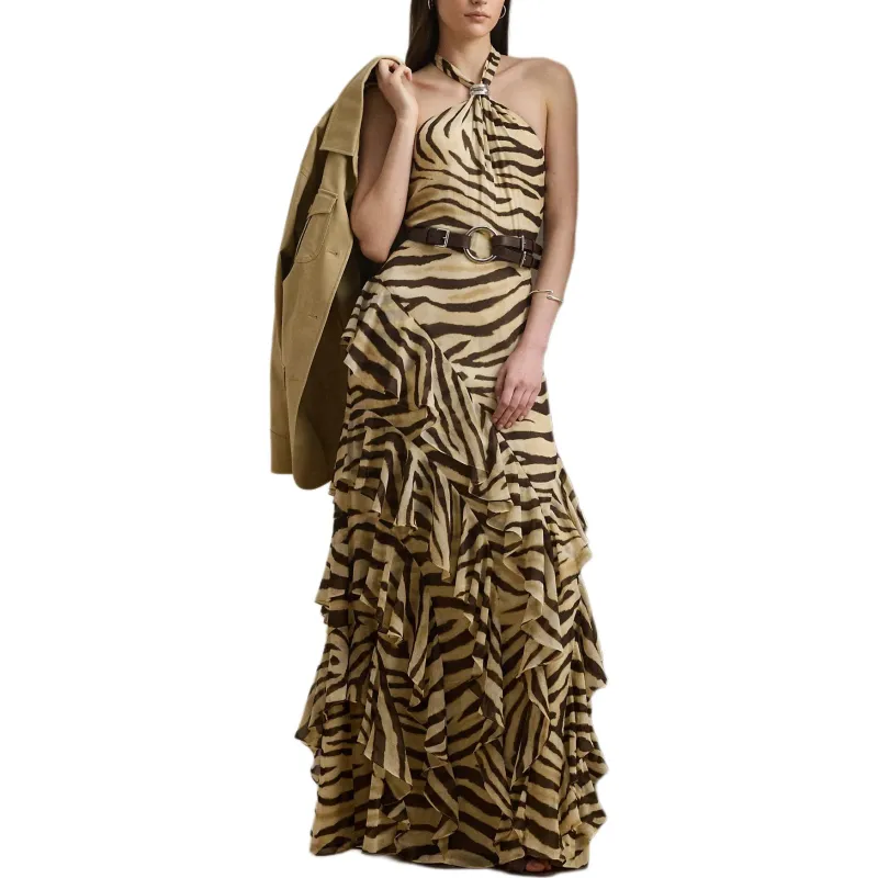 Ralph Lauren Slip Dress Women's Brown-1